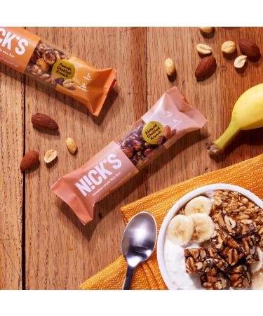Nick's Keto Almond Chocolate Nut Bar - 1g Sugar, 3g Net Carbs, Pack of 12 - Healthy Snack for Sports & Outdoor Activities - Buy Online on GoSupps.com