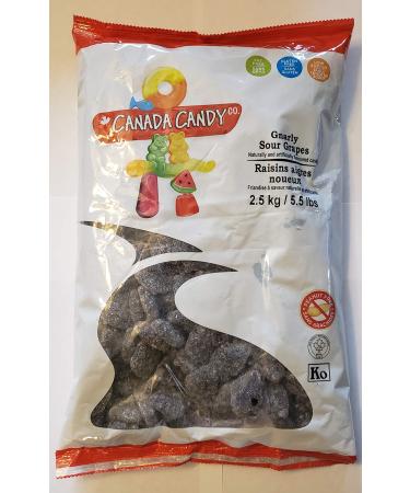 CANADA CANDY Gnarly Sour Grapes Grape 2.5 Kilogram