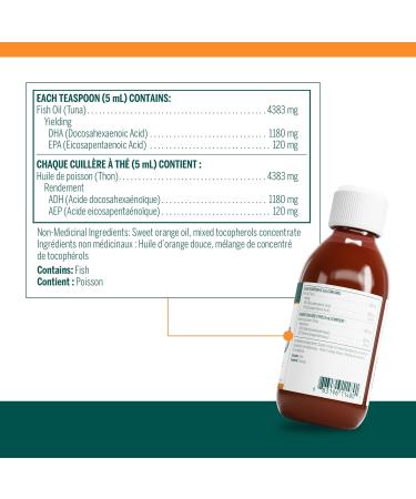 Genestra Brands - Super DHA Liquid - Supports Brain Health and Cognitive Function* - 150 ml Liquid - Natural Orange Flavour - Buy Online on GoSupps.com