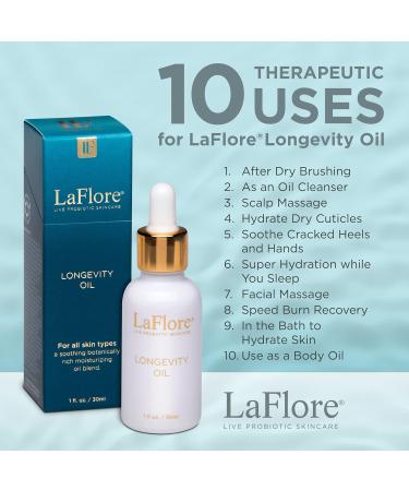 Longevity Oil - Nourishing Facial Oil | Vegan & Cruelty-Free Moisture-Rich Formula for All Skin Types - Buy Online on GoSupps.com