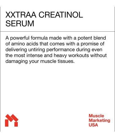 MMUSA XXTRAA Muscle Builder Creatine Serum - Boost ATP Levels & Fuel Muscle Growth Fast with 100% Absorption. No Water Weight Gain. Strawberry Flavor - Buy Online on GoSupps.com