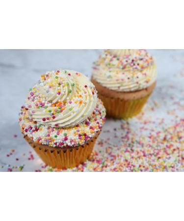 Cake D cor 1kg Hundreds and Thousands Sprinkles | Bulk Rainbow Sprinkles 1kg | Rainbow Nonpareils for Cakes Ice Cream & Bakes | 100s and 1000s Sprinkles (Hundreds) - Buy Online on GoSupps.com