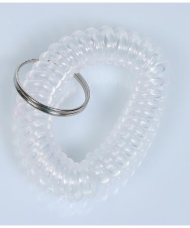 Spiral bracelet - rainbow colours - Wrist Coil (transparent)