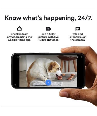 Google Indoor Nest Security Cam 1080p (Wired) - 2nd Gen - Snow | Buy Online - Buy Online on GoSupps.com