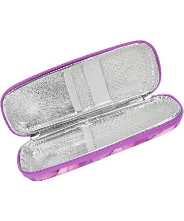 Insulin Pen Carrying Case - Waterproof & Easy Open Insulin Cooler Travel Case - Good Capacity EVA - Purple - Buy Online on GoSupps.com