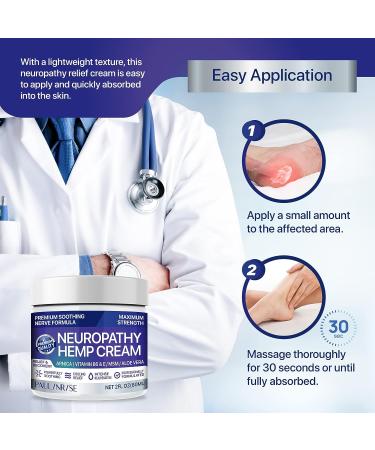 PAULINRISE Neuropathy Pain Cream for Feet - Maximum Strength Formula with Arnica, Vitamin B6, MSM, and Aloe Vera - Soothing Nerve Pain Relief for Hands and Feet - 2 fl oz - Buy Online on GoSupps.com