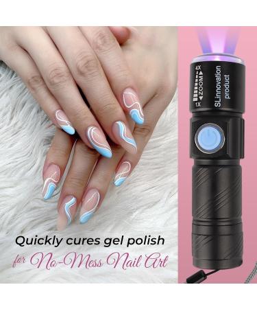SLinnovation Rechargeable Mini UV Nail Lamp - Portable Gel Polish Dryer for Polygel Nails - Essential LED UV Nail Art Tool - Buy Online on GoSupps.com