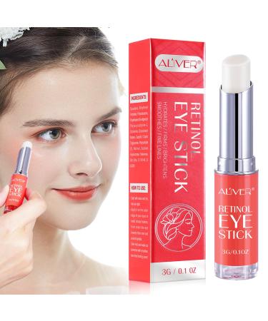 Retinol Eye Stick Retinol Eye Cream Smoothens Wrinkle Eye Cream for Puffy Eyes Eye Brightener Stick for Dark Circles Eye Balm Stick Reducing Fine Lines Eye Cream for Puffiness