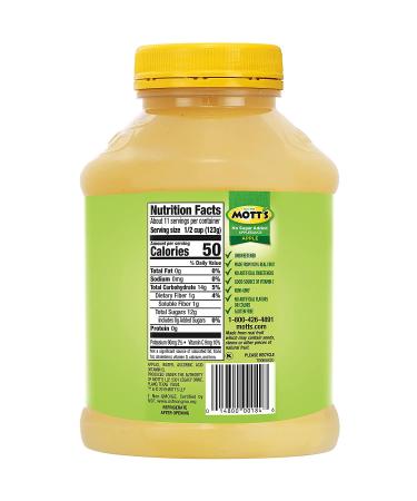 Mott's No Sugar Added Applesauce - 46 oz Jar - Buy Online on GoSupps.com