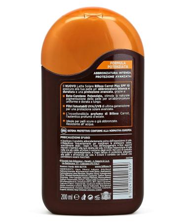 Carrot Plus Sun Milk SPF 10 - Low Protection 200ml | International Shipping Available - Buy Online on GoSupps.com