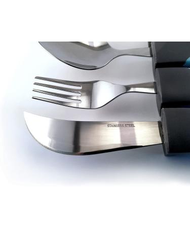 Adaptive Weighted Silverware Set for Elderly & Disabled - Easy Grip Utensils for Parkinson's, Arthritis & Weak Hands - Buy Online on GoSupps.com