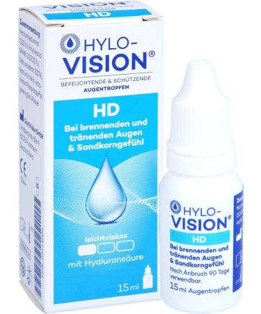 Buy OMNIVISION GMBH Hylo-Vision HD Eye Drops 15ml | Fast International Shipping - Buy Online on GoSupps.com