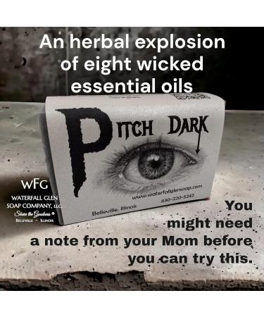 Buy Pitch Dark Activated Charcoal Soap | WFG Waterfall Glen - Natural Vegan Body Soap with Cocoa Butter | International Shipping Available - Buy Online on GoSupps.com