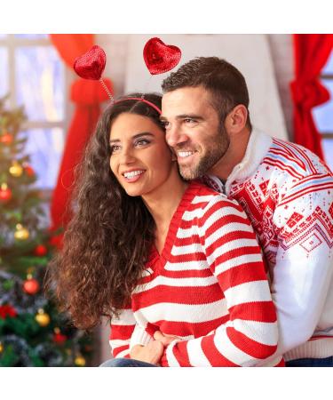 WLLHYF Glitter Red Heart Headband Valentine's Day Headbands Fashion Sequin Love Hair Band Hair Cute Hair Hoop Accessories for Girls Women New Year Holiday Birthday Party Wedding Gift - Buy Online on GoSupps.com