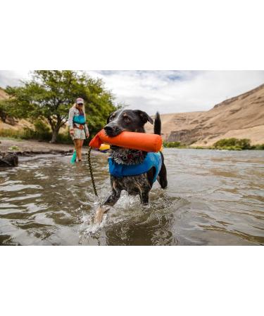 RUFFWEAR Lunker Floating Throw Toy - Durable Dog Toy for Active Dogs | Rope Handle for Easy Throwing and Tugging | Floats in Water | Outdoor Pet Boredom Breaker - Campfire Orange - Buy Online on GoSupps.com