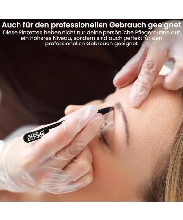 AdroitGoods Professional Slanted Stainless Steel Tweezers for Epilation - Silver | International Shipping Available - Buy Online on GoSupps.com