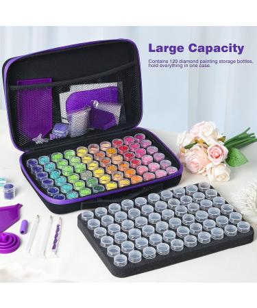 Quefe 120 Slots Diamond Painting Storage Containers - Portable Organizer for DIY Art and Craft Supplies - Buy Online on GoSupps.com