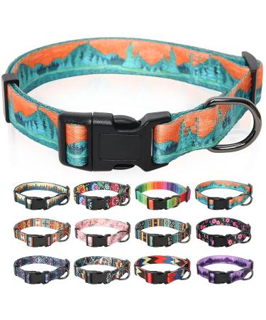 Heele dog collar dogs collar for puppies Small medium-sized large dogs patterned dog collars adjustable comfort robust dog collar wilderness XS XS (length 21.6-28cm width 1.5 cm) wilderness - Buy Online on GoSupps.com