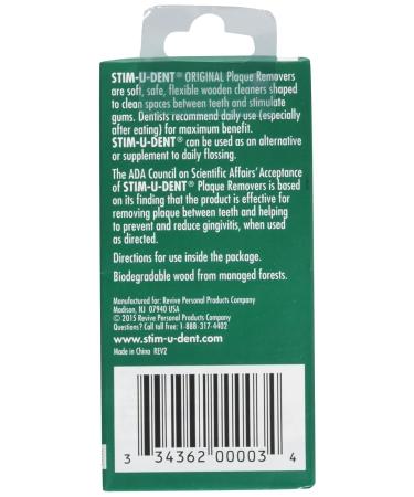 Stim-U-Dent Dental Picks - Mint Flavor 100 Count (Pack of 6) | Buy Online for International Shipping - Buy Online on GoSupps.com