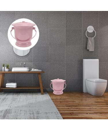 Angoily Chamber Pot with Lid Handle Urine Pots Bedpan Urine Bucket Potty Urinal Bottles for Home Pink - Buy Online on GoSupps.com
