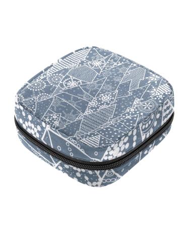 Christmas Tree Sanitary Napkin Storage Bag Menstrual Pad Bag Portable Menstrual Period Sanitary Pouch Zipper Tampons Collect Bags for Teen Girls Women Ladies Color 3