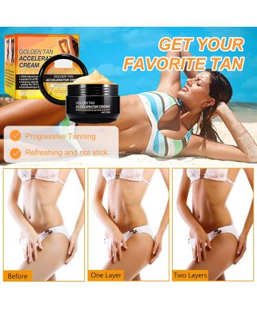 Tanning Accelerator Cream 50g Long Lasting Sunbed Cream Tanning Cream Intensive Tanning Gel Self Tanner Gel Effective in SunBeds Outdoor Sun Rapid Tanning Cream Achieve a Natural Tan - Buy Online on GoSupps.com