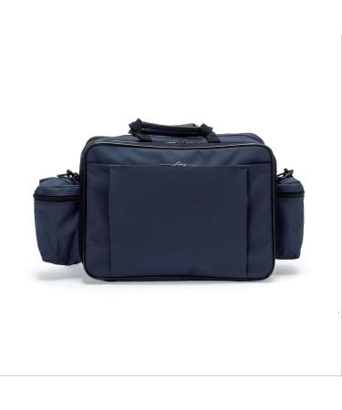 Hopkins Medical Products Mark V ExL Home Health Shoulder Bag  HIPAA Compliant  Durable & Spacious  Adjustable Straps  Fold-Down Compartment  13x11.25x7.5 inch  Stylish and Secure Design  Navy