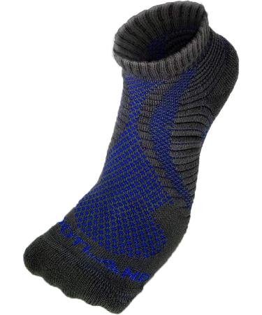 FOOTLAND Ae Cross Training Ankle Support Socks - Ideal for Heavy Training Running & Athletics | Grey | Small - International Shipping Available - Buy Online on GoSupps.com