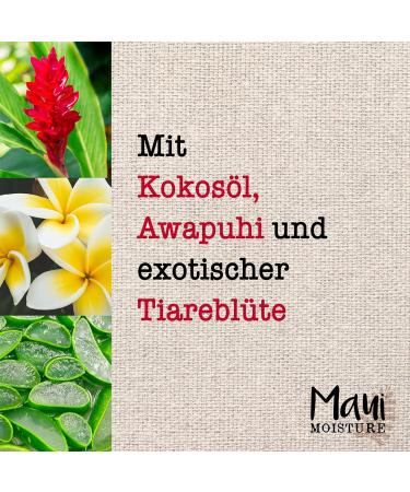 Maui Moisture Shine Enhance Awapuhi Conditioner - Vegan Hair Care with Coconut Oil & Tiarebl te | Moisturizing for All Hair Types (385 ml) - Buy Online on GoSupps.com