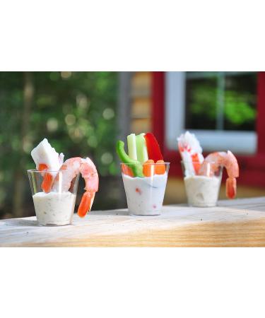 100 Premium 2oz Clear Plastic Shot Glasses - Ideal for Jello Shots, Condiments, Tastings & Samples - Buy Online on GoSupps.com
