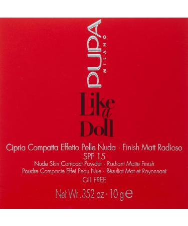 Pupa Like A Doll Compact Powder 001 Porcelain - Buy Online | Smooth Finish & Long-Lasting Glow | International Shipping Available - Buy Online on GoSupps.com