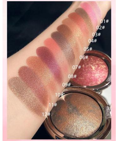  Lestpola Shimmering Pink and Silver Blush Powder Rich Color Water Resistant and Sweat Resistant Durable Suitable for Different Skin Types 14g-05# - Buy Online on GoSupps.com