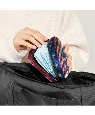 Shop Women's Bonds Storage Pockets - American Flag Portable Period Kit - Feminine Product Bag for Girls - Buy Online on GoSupps.com