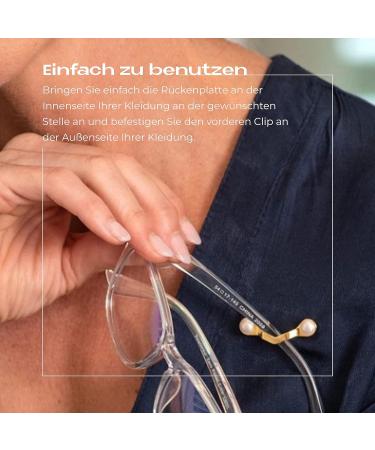 Shop Readerest Magnetic Holders for Glasses - Stylish Stainless Steel in White & Black | Ideal Badge & Eyeglass Holder for Nurses Sunglasses & Name Tags - Buy Online on GoSupps.com