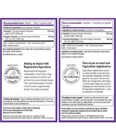 New Chapter Turmeric Supplement One Daily Joint Pain Relief + Supercritical Organic Turmeric Black Pepper Not Needed Non-GMO Gluten Free 120 Count (4 Month Supply) 120 count (Pack of 1) Supplement - Buy Online on GoSupps.com