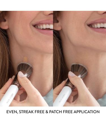 Keshima Flat Top Kabuki Foundation Brush - Premium Brush for Liquid, Cream & Powder Makeup - Buffing, Blending, Face Brush (Regular Size, White) - Buy Online on GoSupps.com