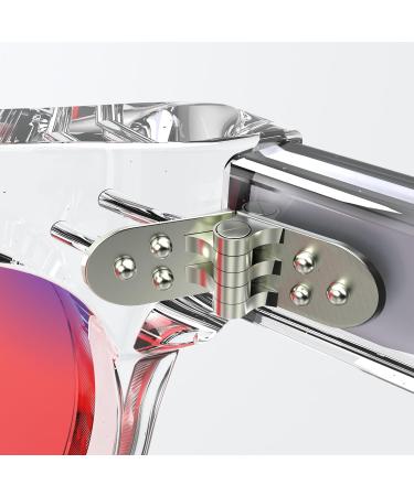 Unisex FL41 Tinted Blue Block Glasses for Migraine Relief | Lucid Clear Light Sensitivity & Photophobia Relief (Size M - Buy Online on GoSupps.com