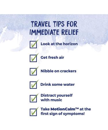 Boiron MotionCalm Relief for Nausea, Vomiting, Dizziness | Non-Drowsy | 60 Count - Travel, Rides, Video Games - Pack of 1 - Buy Online on GoSupps.com