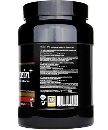  Crown Sport Nutrition Crown Sport Nutrition Whey PROtein+ Whey protein concentrate with the amino acids Leucine and Glutamine with Informed Sport anti-doping certificate (834g tub strawberry flavor) - Buy Online on GoSupps.com
