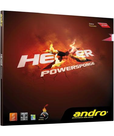 Buy ANDRO Rubber Hexer Powersponge Black 1.7mm - International Shipping Available | Top eCommerce Store - Buy Online on GoSupps.com