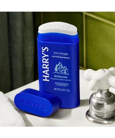 Harry's Extra-Strength Antiperspirant - Odor & Enhanced Sweat Control Antiperspirant for Men - Wildlands 2.5 oz Pack of 3 Antiperspirant Wildlands - Buy Online on GoSupps.com