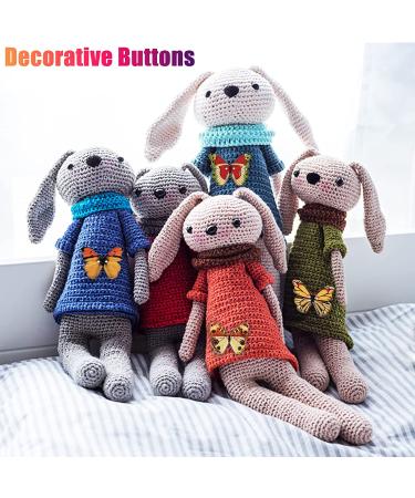 200Pcs Wooden Butterfly Buttons for DIY Crafts - Colorful 1 Inch Cute Animal Buttons for Sewing and Decorative Clothing Accessories - Buy Online on GoSupps.com