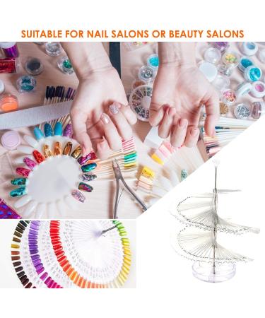 Buy SunshineFace Nail Spiral Display Stand - 120pcs Artificial Nail Tips & Manicure Tools | International Shipping Available - Buy Online on GoSupps.com