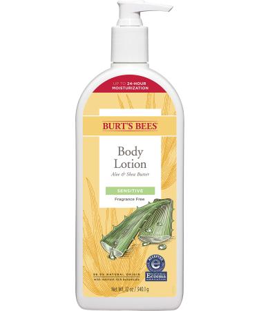 Burt's Bees Body Lotion Aloe & Shea Butter Fragrance Free 12 oz (340.1 g)