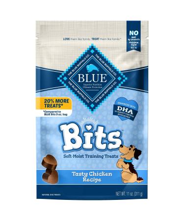 Blue Buffalo Blue Bits Natural Soft-Moist Training Dog Treats Chicken 11 Ounce (Pack of 1)