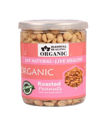 Blessfull Healing Organic Natural Vegan Indian Chat Masala Roasted Peanuts Crunchy Healthy Snacks 300 Gram