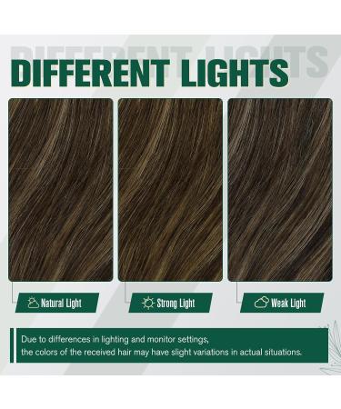 Runature Real Hair Drinking Weft Extensions - Dark Brown & Ash Brown Sew-In Weave - Human Hair Bundle 45cm (18 inch) #2P8A - 100g Quality - Buy Online on GoSupps.com