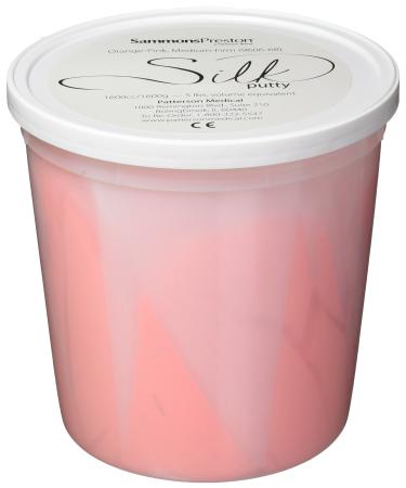 Sammons Preston Silk Putty Yellow Soft 1 lb Occupational & Physical Therapy Therapeutic Exercise Flexible & Smooth Putty for Hand Strengthening Arthritis & Postoperative Recovery 5 Pounds Medium-Firm