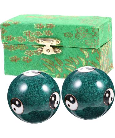 Partykindom 4-Piece Health Massage Handball Gemstone Baoding Balls - Metal Stress Relief Device for Adults - Buy Online on GoSupps.com