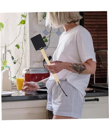 Fly Swatter Hand 2PCS PU Fly Swat with Wood Hand Simple Rustic Fly Squatters 44x13x11.5cm Manual Fly Bat with Hanging Rope for Indoor Outdoor Mosquito Control - Buy Online on GoSupps.com